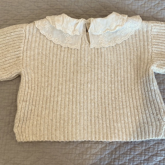 Zara Embroidered Collar Sweater - Picture 4 of 4